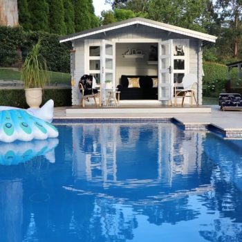 pool and pool house in backyard southern highlands | Watcon Constructions