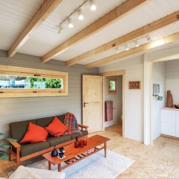spruscape at tiny home expo melbourne living area | Watcon Constructions