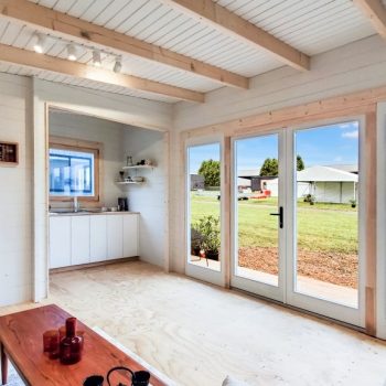spruscape at tiny home expo melbourne panorama windows | Watcon Constructions